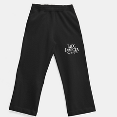 Calça Moletom Oversized Premium 3 Cabos Preta