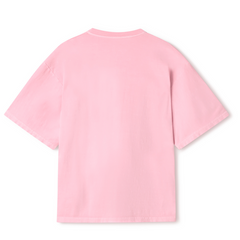 Camiseta Heavy Over Boxy Rosa